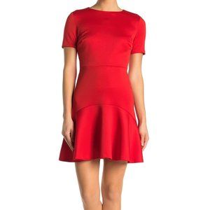 Alexia Admor Monica Ruffle Hem Dress in Red
